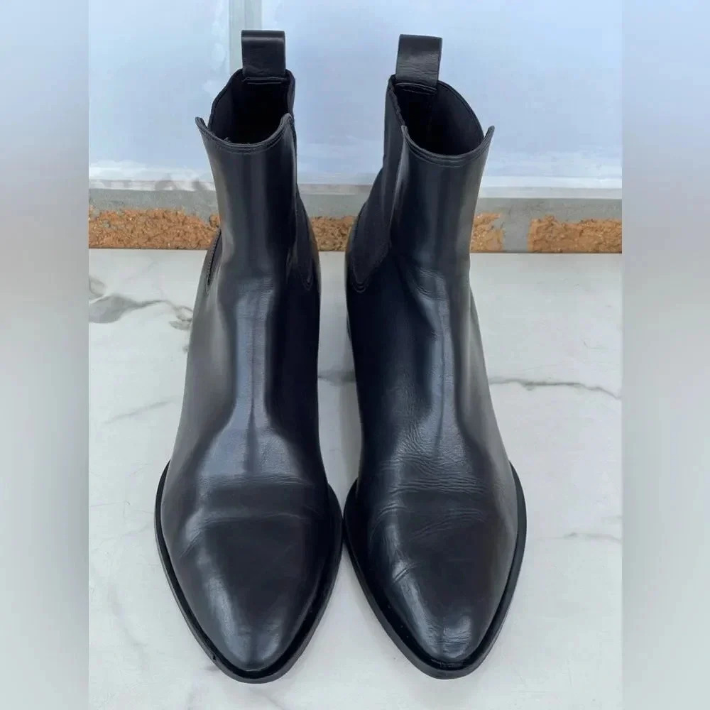 Vince leather ankle boots size 8 - Picture 3 of 13